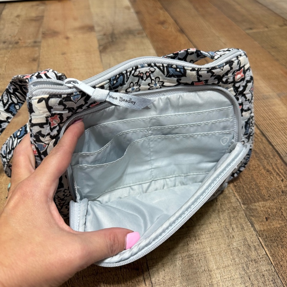 Vera Bradley Women Purse Shoulder Handbag RFID LITTLE HIPSTER LISBON MEDALLION - Picture 9 of 11